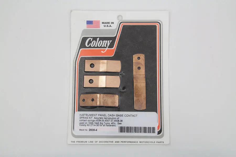 Colony Instrument Panel Dash Base Contact Spring Kit for Harley Davidson WL (1937-1946) by Colony
