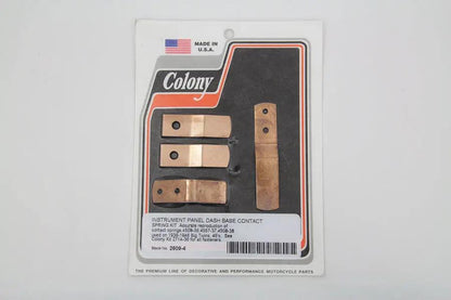 Colony Instrument Panel Dash Base Contact Spring Kit for Harley Davidson WL (1937-1946) by Colony