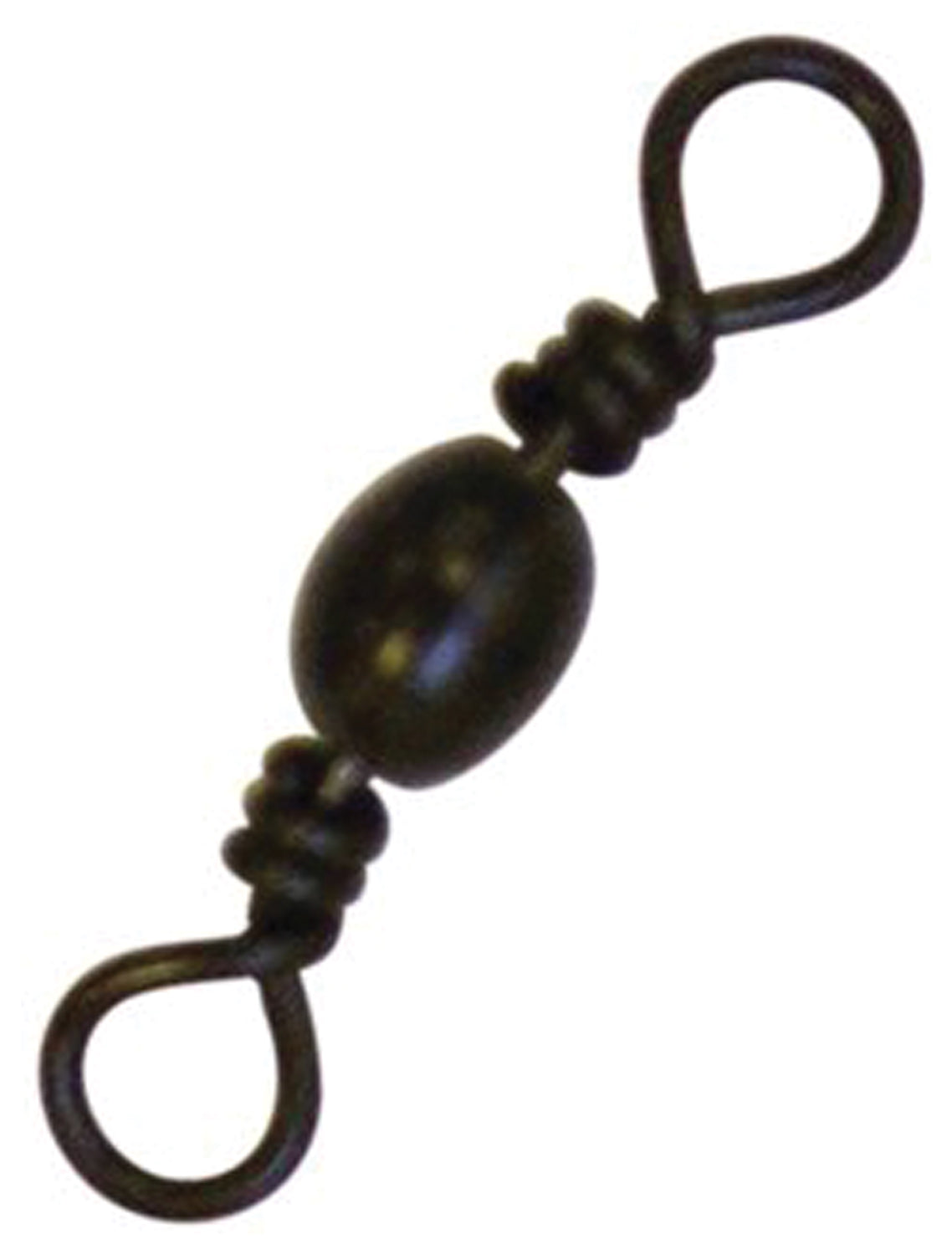 Eagle Claw Barrel Swivel Black Size 12 for Smooth Line Rotation