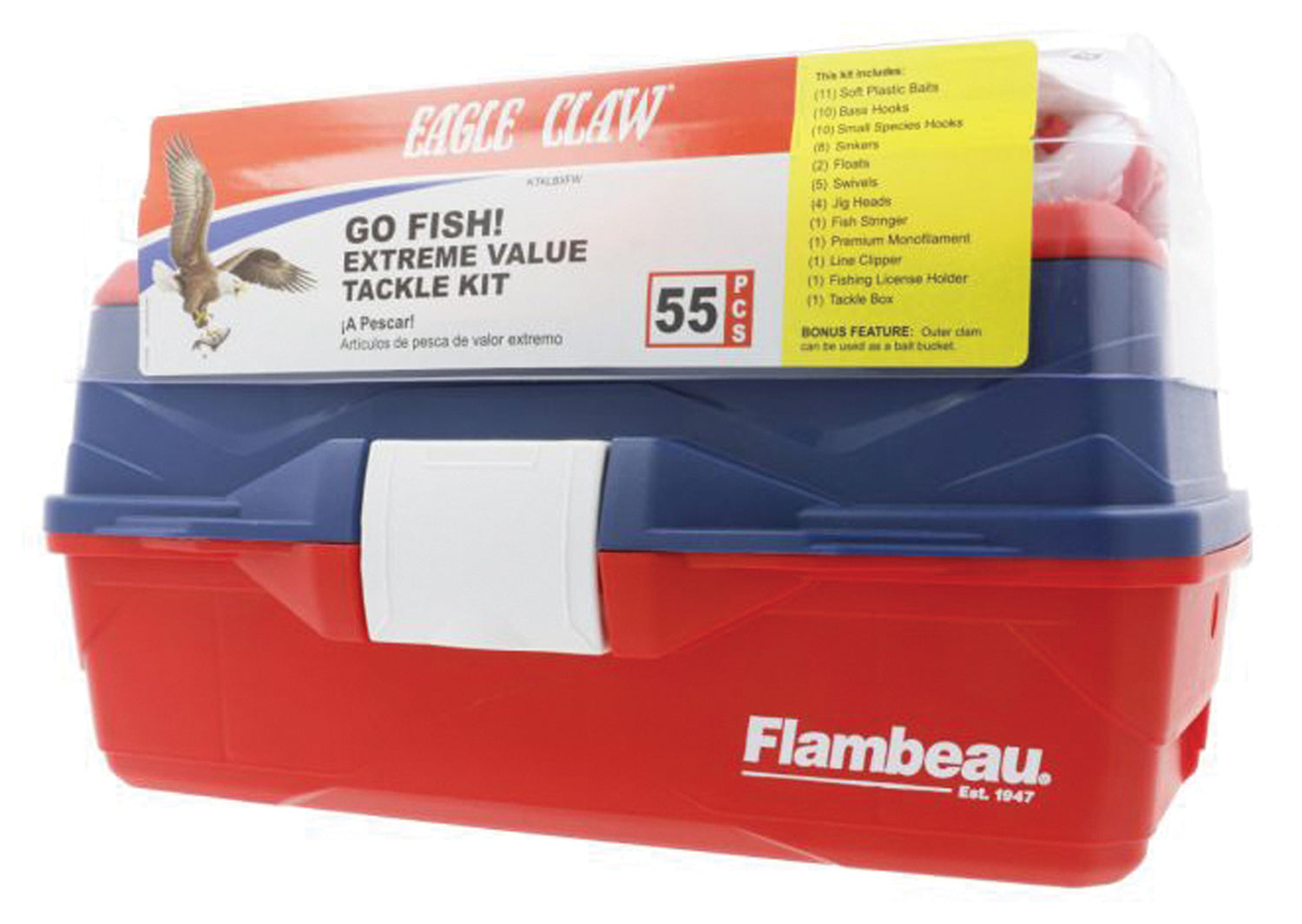 Eagle Claw Go Fish E X Treme Tackle Box Kit
