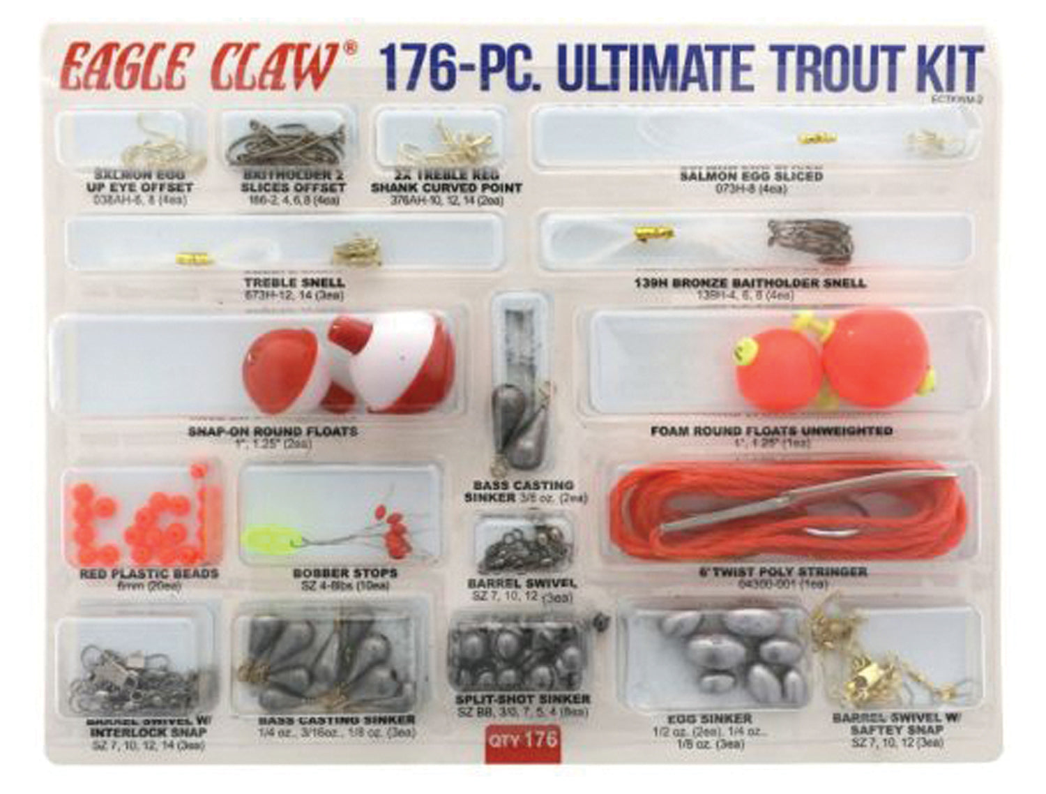 Eagle Claw Ultimate Trout Kit - Complete Fishing Set for Trout Anglers
