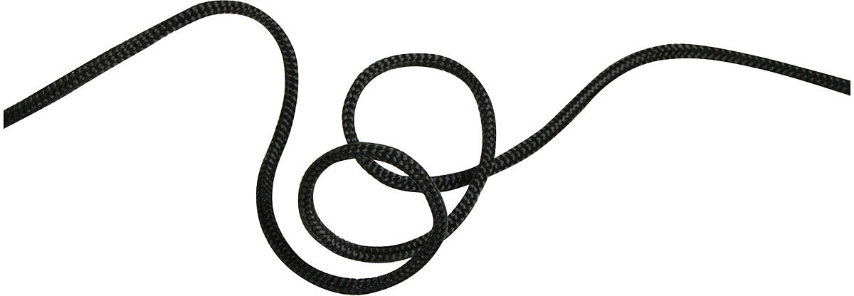 EDELWEISS 2 mm Black Cord, 60 M - Durable and Versatile Crafting String