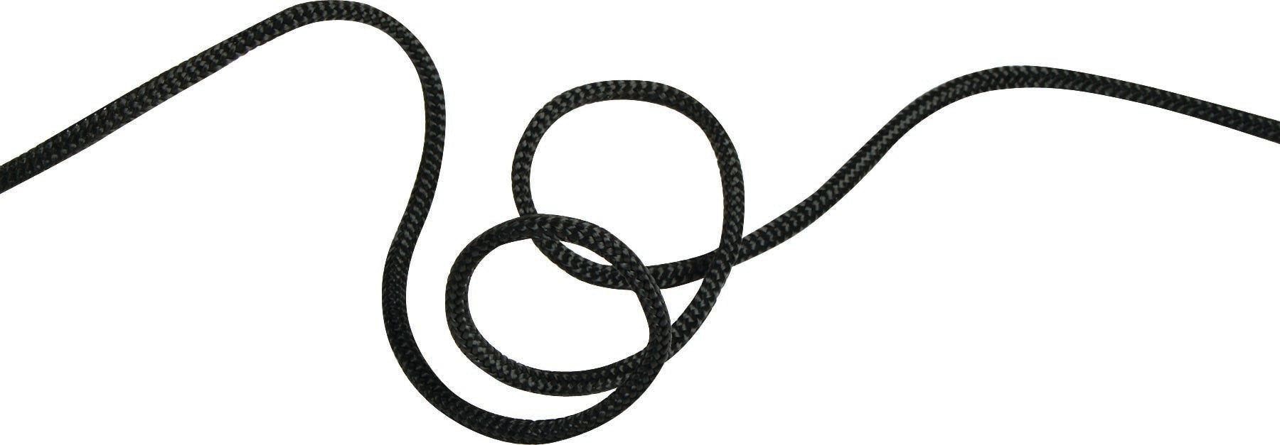 EDELWEISS 8 mm Cord, Black - 60 M Roll for Crafts and DIY Projects