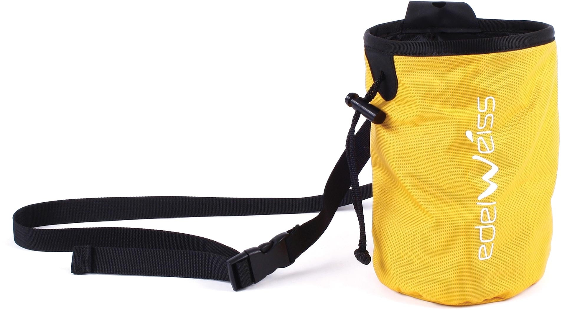 Edelweiss Yellow Chalk Bag - Model 443459 for Rock Climbing and Bouldering