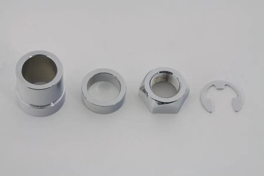 Colony Rear Axle Nut Kit Chrome for Harley Davidson FLT (2002-2007) by Colony