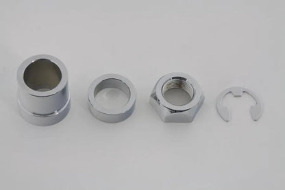 Colony Rear Axle Nut Kit Chrome for Harley Davidson FLT (2002-2007) by Colony