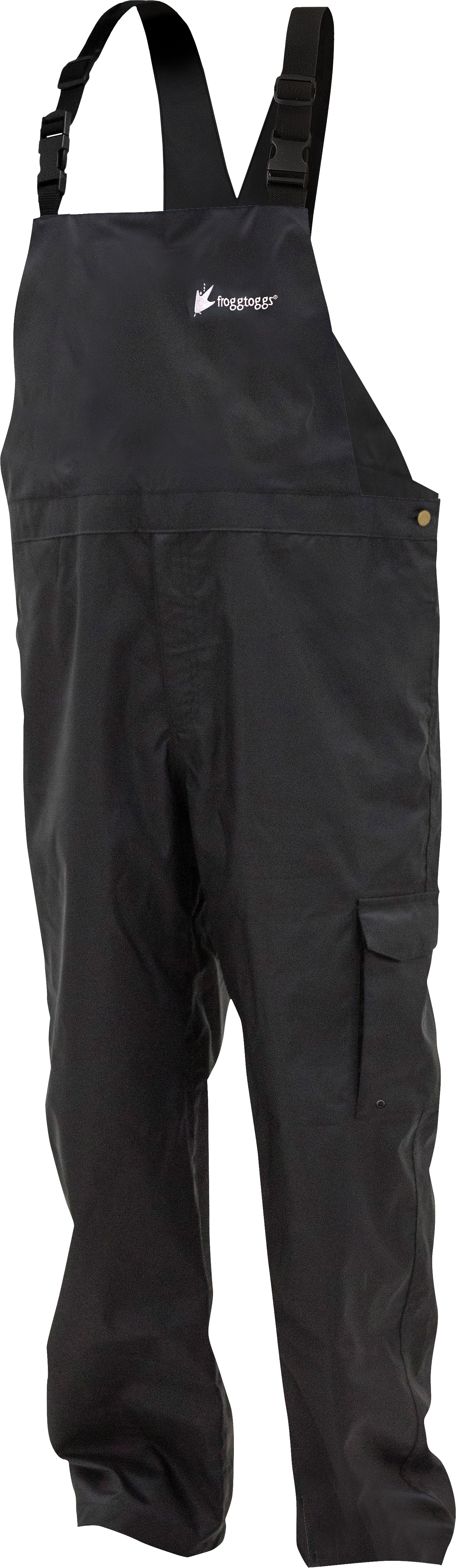 FROGG TOGGS Stormwatch Bib Black Medium - Waterproof Rain Gear for Men