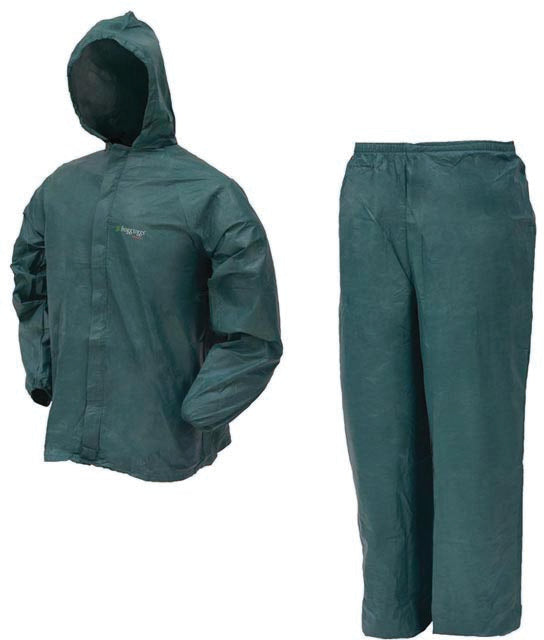 Frogg Toggs Ultra Rainsuit Large in Green - Waterproof Breathable Rain Gear