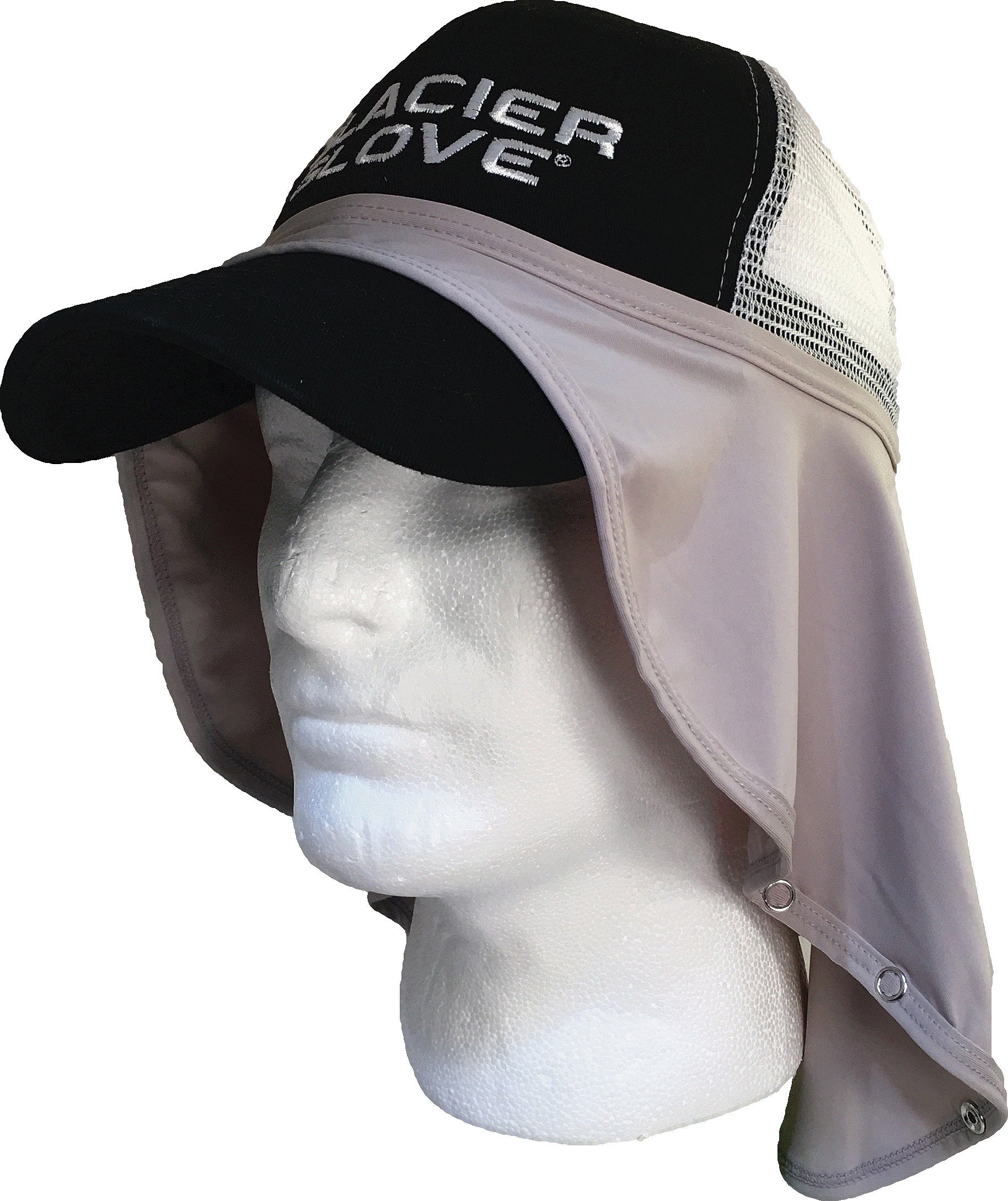 Glacier Glove Universal Sun Shade II Grey – Sun Protection Hat with UPF 50+ for Outdoor Activities
