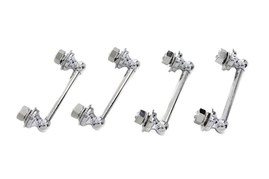 Wyatt Gatling Chrome Saddlebag Hanger Set for Harley Davidson EL Models (1936-1945) by Wyatt Gatling