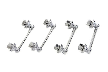 Wyatt Gatling Chrome Saddlebag Hanger Set for Harley Davidson EL Models (1936-1945) by Wyatt Gatling