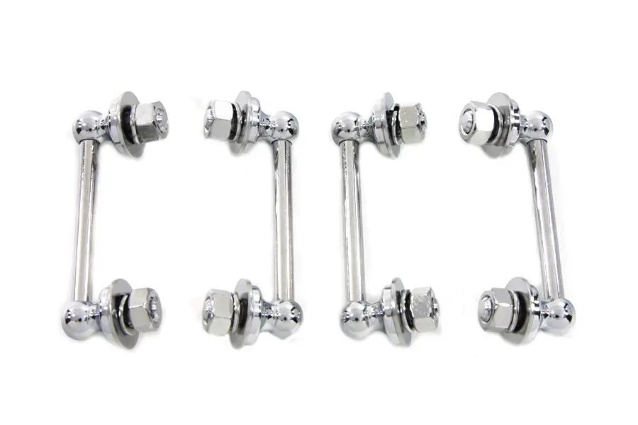 Wyatt Gatling Chrome Saddlebag Hanger Set for Harley Davidson EL Models (1936-1945) by Wyatt Gatling