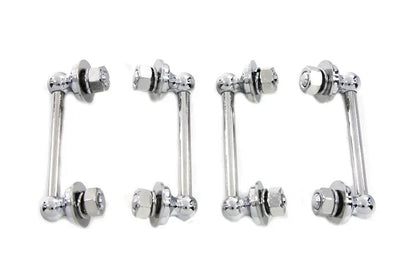 Wyatt Gatling Chrome Saddlebag Hanger Set for Harley Davidson EL Models (1936-1945) by Wyatt Gatling