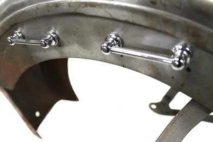 Wyatt Gatling Chrome Saddlebag Hanger Set for Harley Davidson EL Models (1936-1945) by Wyatt Gatling