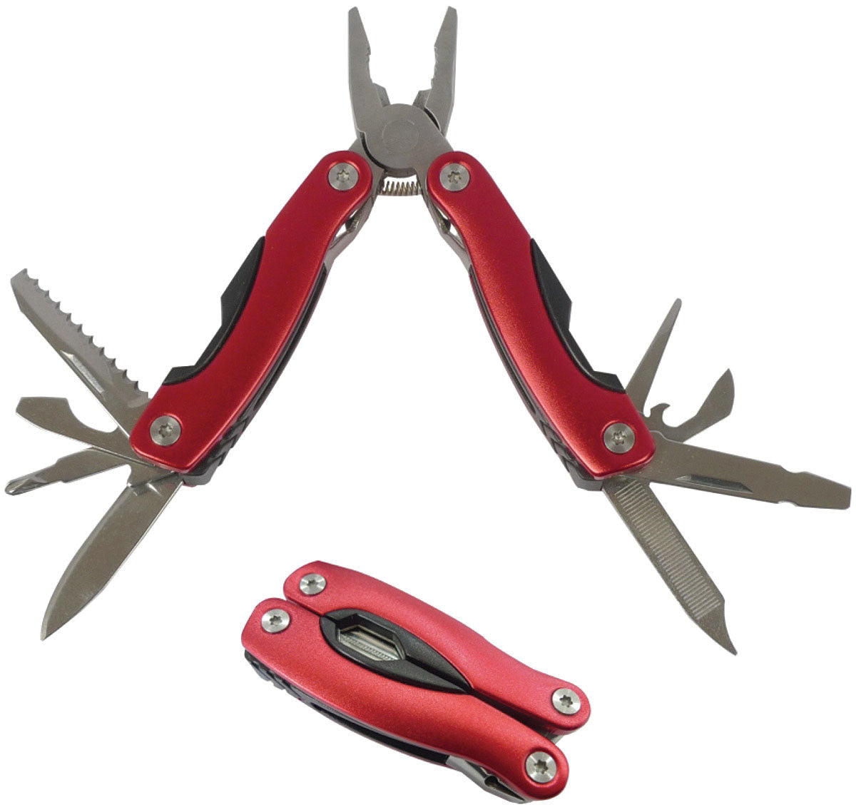 ACECAMP Multi Tool Red - Versatile Hand Tool for Camping, Hiking, and Outdoor Repairs