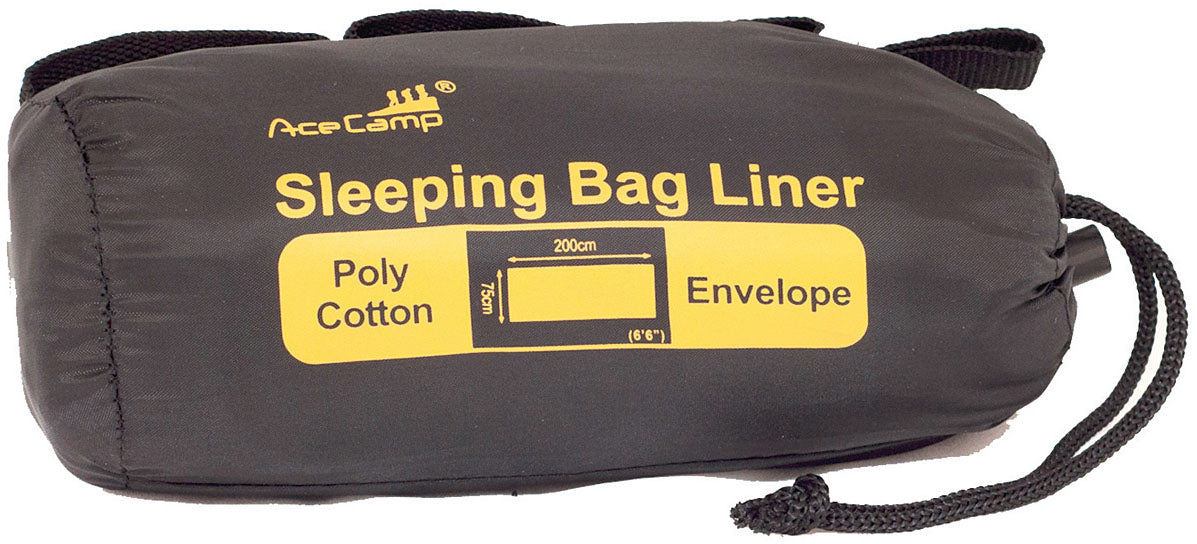 ACECAMP PO Lycotton Sleep Bag Liner Rectangular for Enhanced Comfort and Cleanliness