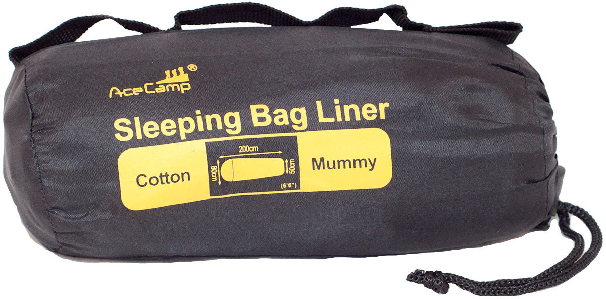 ACECAMP Cotton Sleeping Bag Liner for Mum - Lightweight and Comfortable