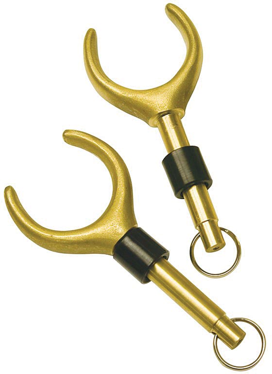 AIRE Brass Oar Lock Large Pair - Durable Marine Boat Accessories