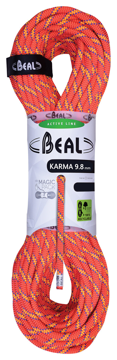Beal Karma 9.8mm x 60m Orange Climbing Rope