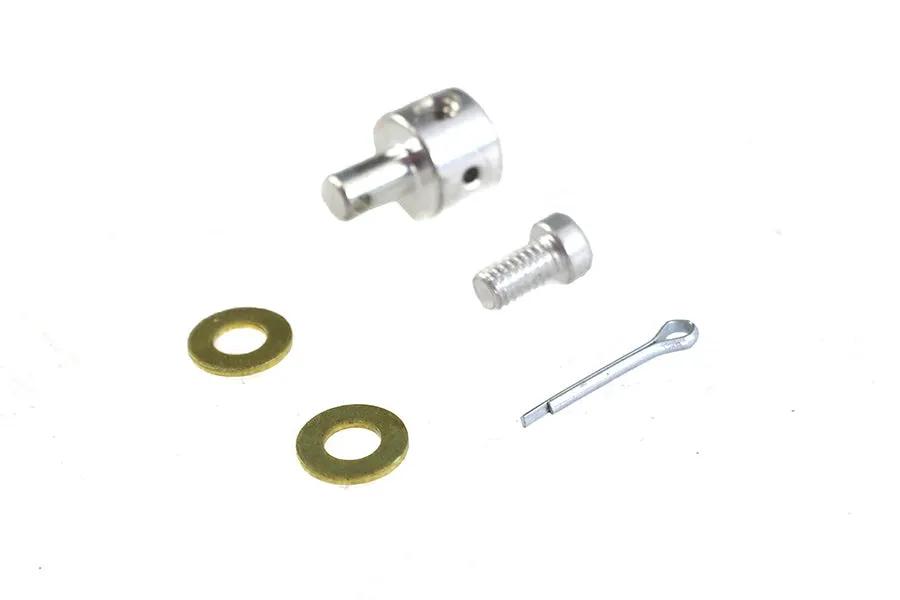 Colony Cadmium Carburetor Throttle Lever Wire Block Kit for Harley Davidson UL (1937-1946) by Colony