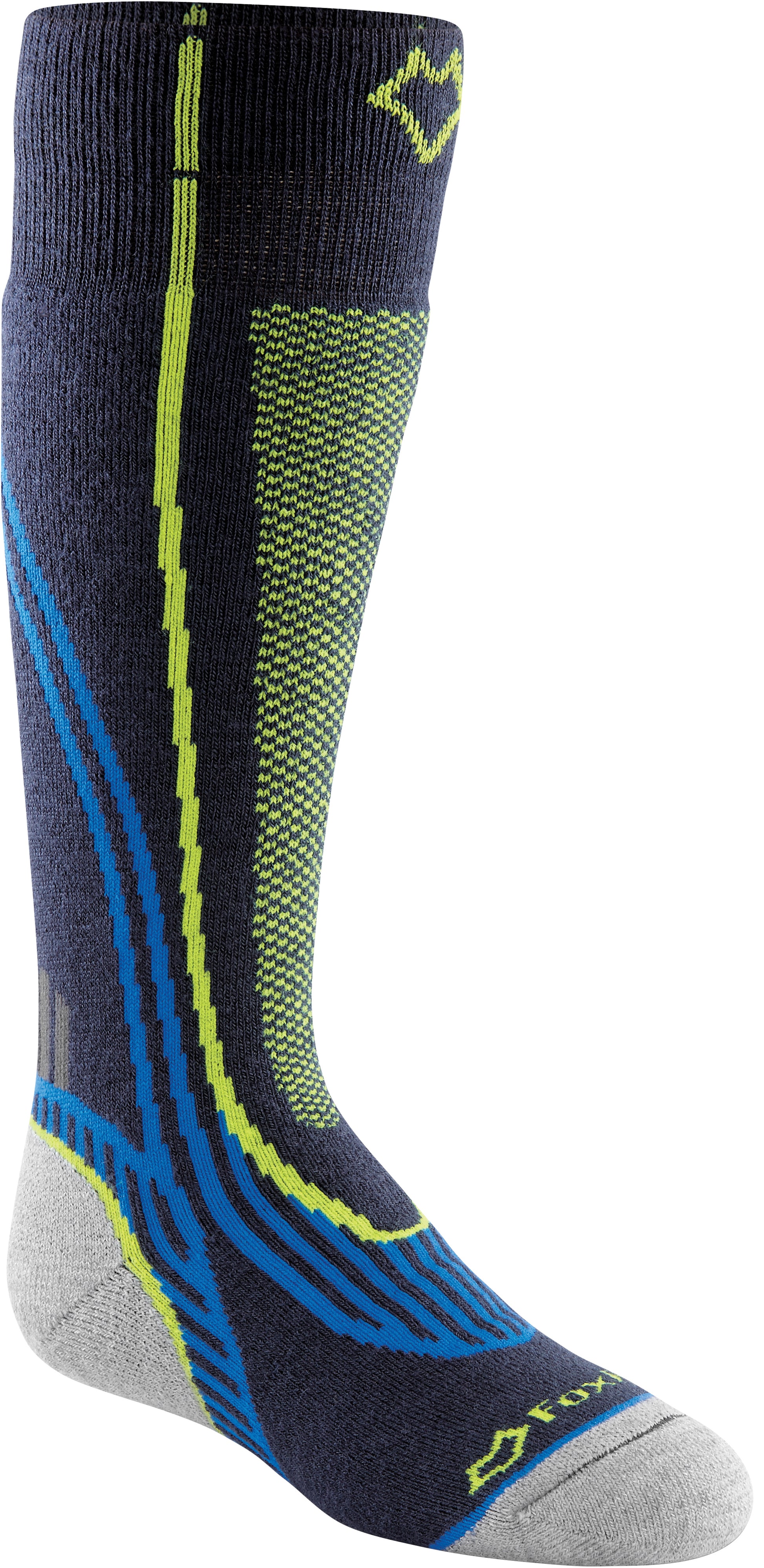 FOX RIVER Snowpass Jr. Ski Navy Large - Kids Ski Socks for Cold Weather Comfort