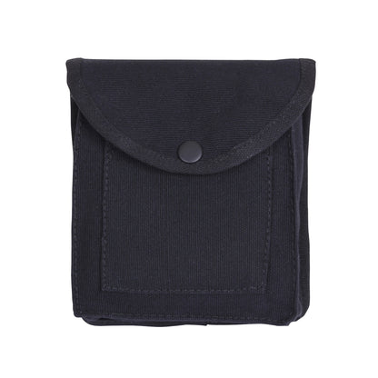 Rothco Canvas Utility Pouch Black - Durable Heavyweight Cotton Storage Bag