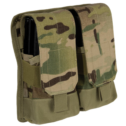 Rothco MOLLE Universal Double Rifle Mag Pouch MultiCam – Secure and Durable Magazine Carrier