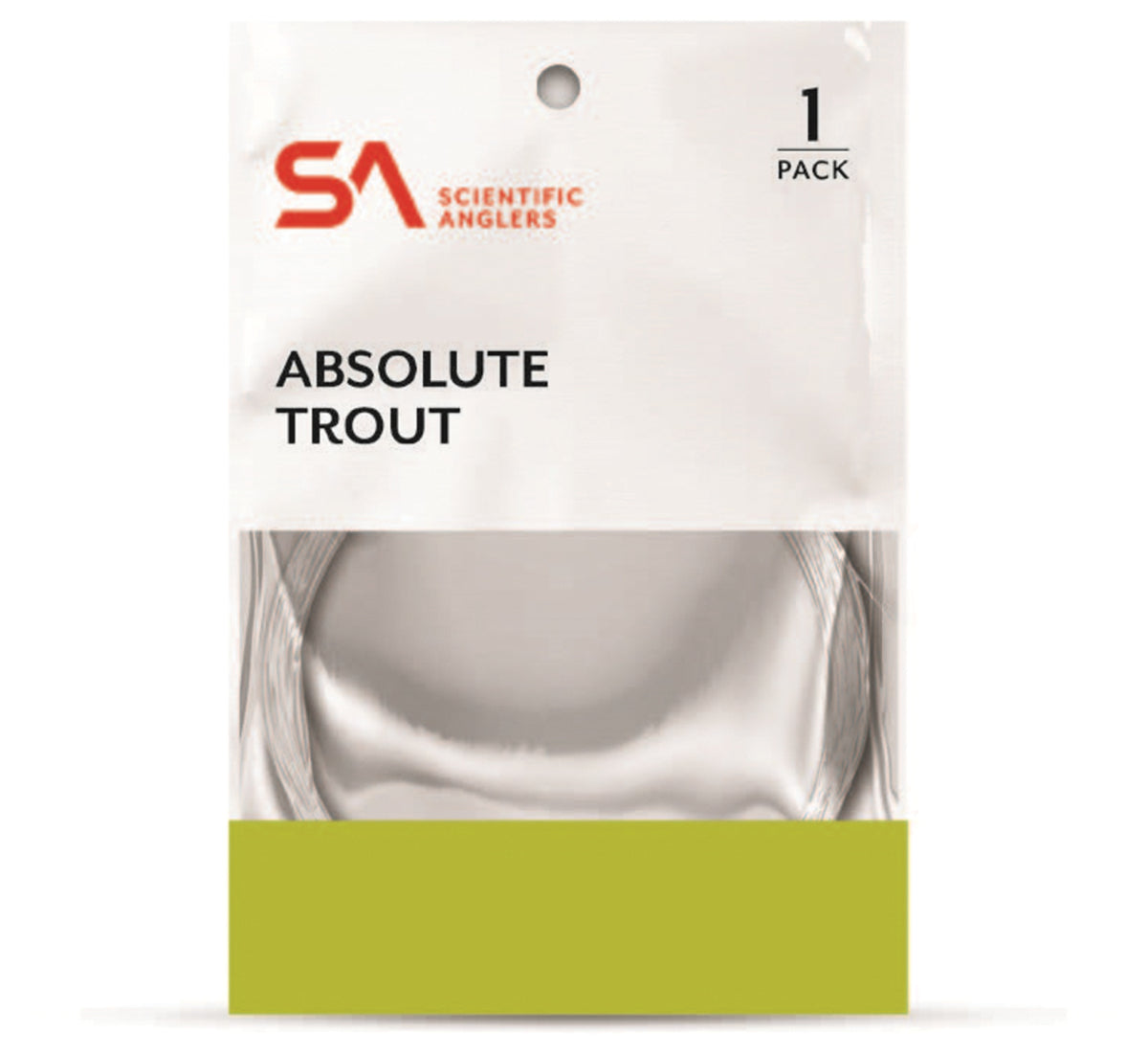 Scientific Anglers Absolute Trout Leader, 9 ft, 1X