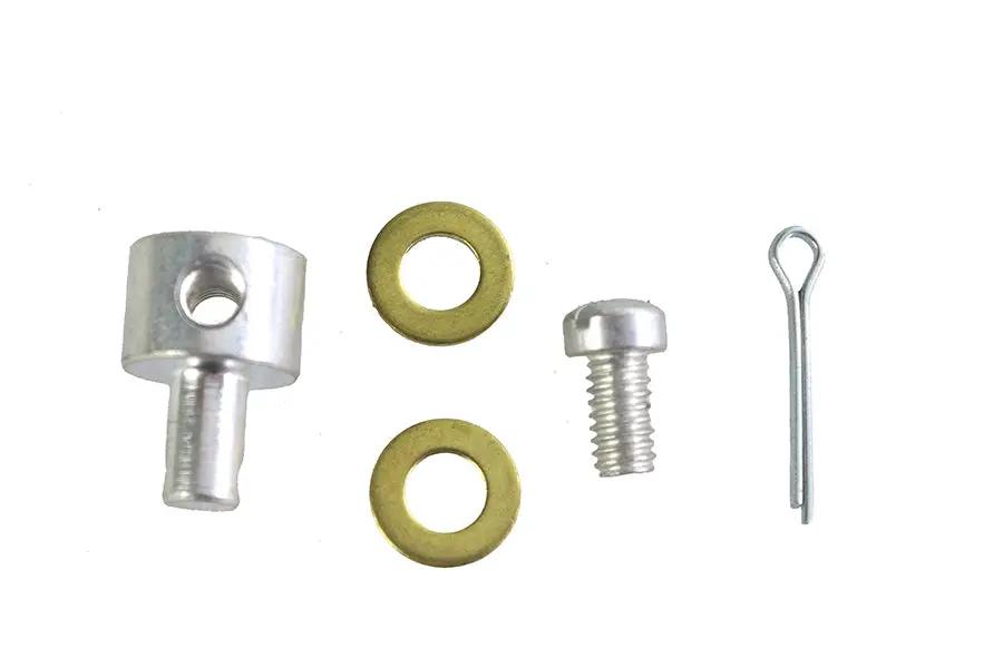 Colony Cadmium Carburetor Throttle Lever Wire Block Kit for Harley Davidson UL (1937-1946) by Colony