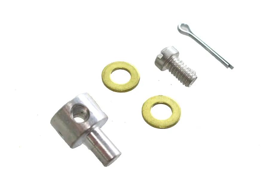 Colony Cadmium Carburetor Throttle Lever Wire Block Kit for Harley Davidson UL (1937-1946) by Colony