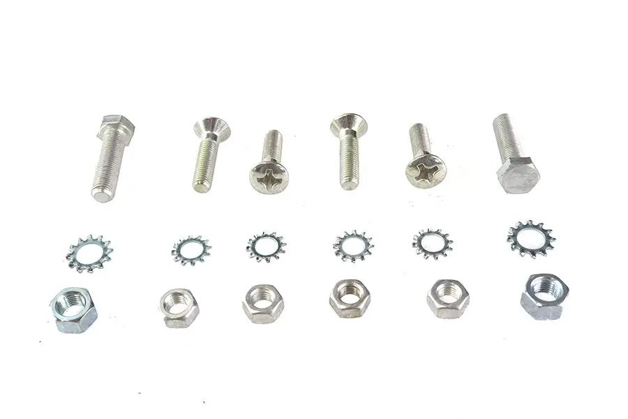 Colony Rear Fender Strut Bolt Kit for Harley Davidson XL Models (Cadmium Finish) by Colony