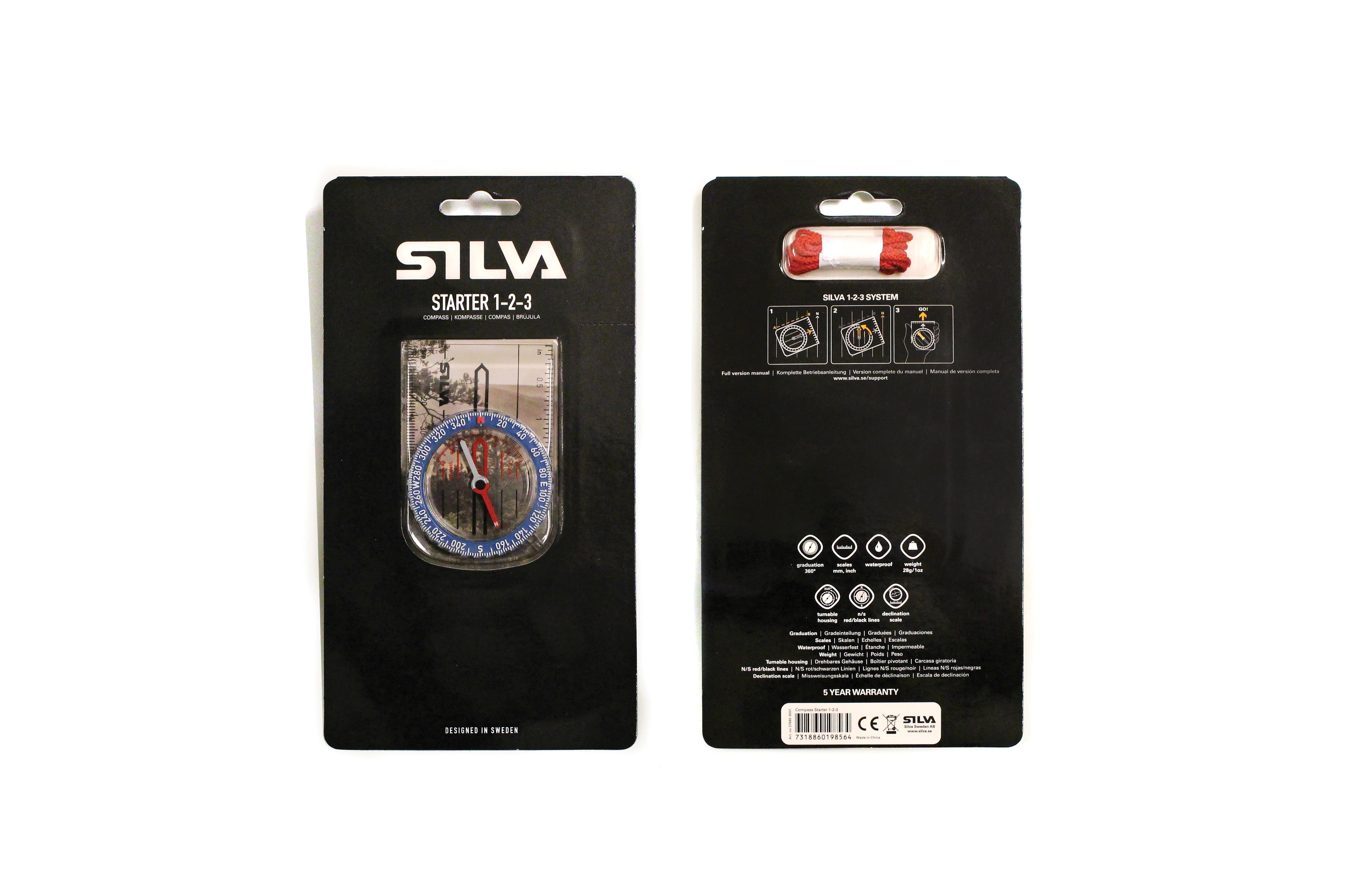 SILVA Starter 1 2 3 Compass - Reliable Navigation Tool for Beginners by SILVA