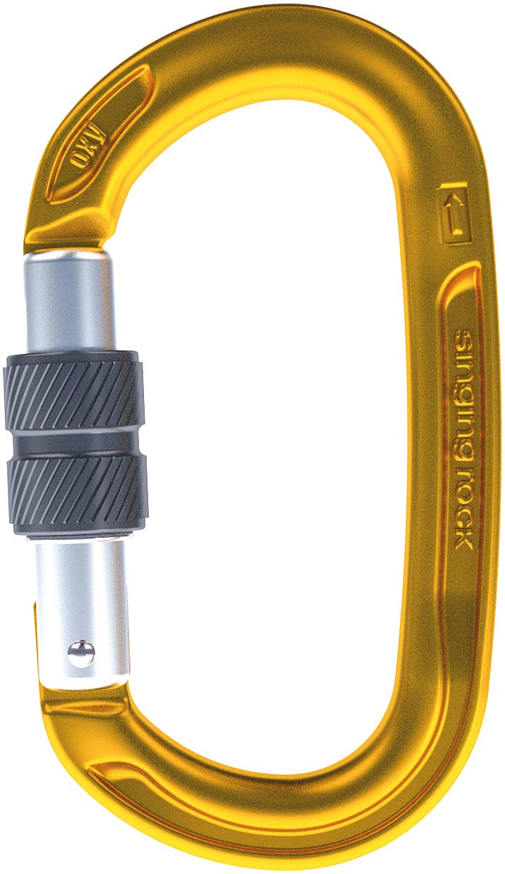 SINGING ROCK O XY Sg Gold Climbing Carabiner for Safety and Durability