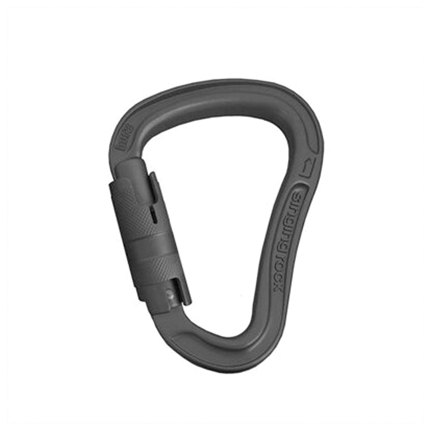 SINGING ROCK Bora HMS 3 Aluminum Black Carabiner with Anodized Finish