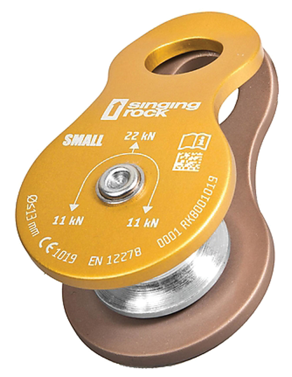 SINGING ROCK Pulley Mini Roll - Lightweight Single Pulley for Climbing and Rope Management