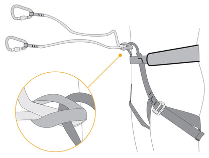 Singing Rock Sr Bungee Leash for Climbing and Rappelling
