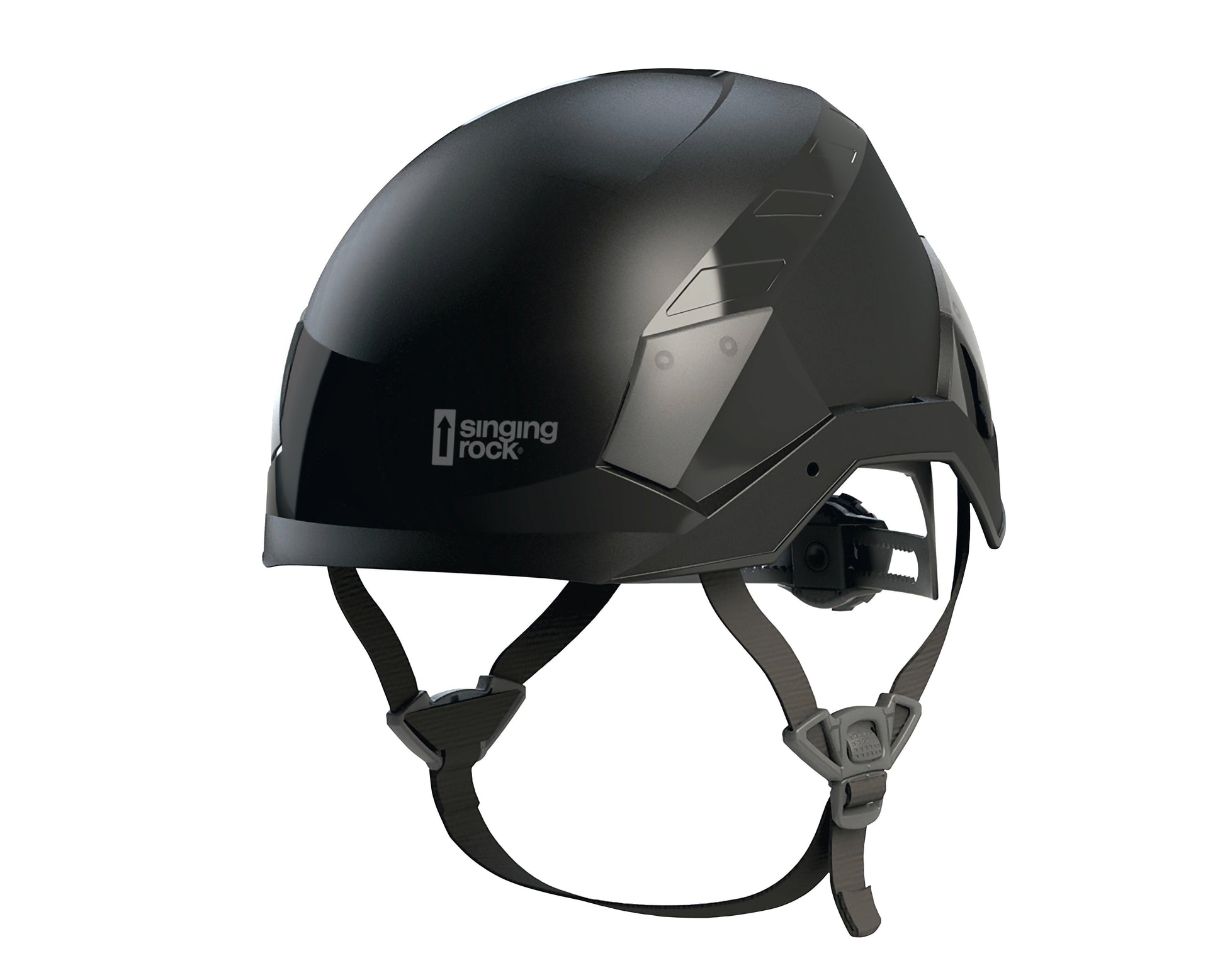 Singing Rock Flash Industry Helmet Black - Durable Safety Headgear for Industrial Use