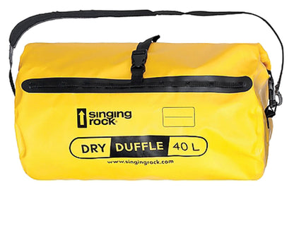 Singing Rock Dry Duffle 40 L Yellow - Waterproof Gear Bag for Climbing and Outdoor Activities