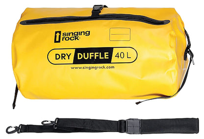 Singing Rock Dry Duffle 40 L Yellow - Waterproof Gear Bag for Climbing and Outdoor Activities