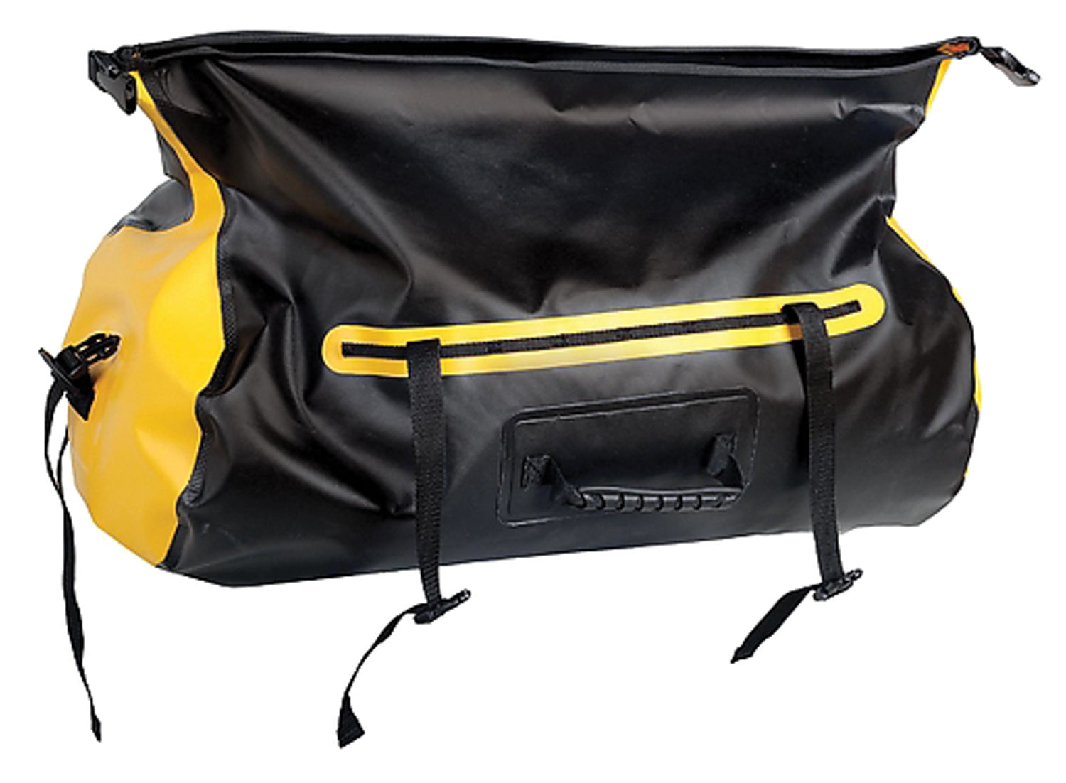 SINGING ROCK Dry Duffle 60L Black/Yellow - Waterproof Gear Bag for Climbing and Outdoor Adventures