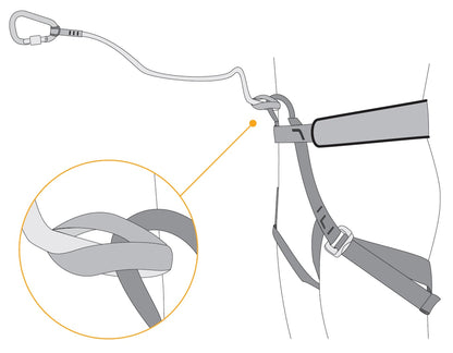 SINGING ROCK Bungee Single Tether - Durable Climbing Accessory
