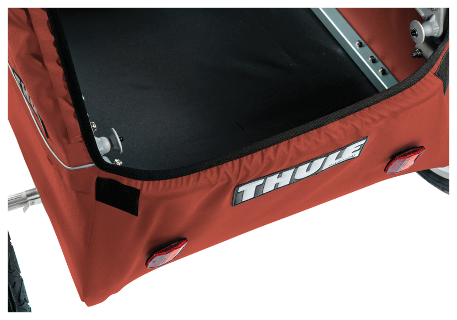 Thule Cadence Trailer in Red - Durable and Compact Bike Trailer for Kids and Cargo