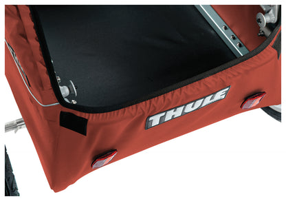 Thule Cadence Trailer in Red - Durable and Compact Bike Trailer for Kids and Cargo