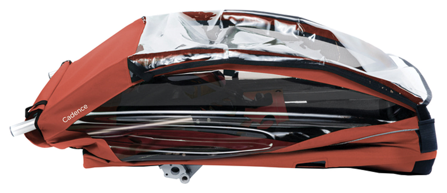 Thule Cadence Trailer in Red - Durable and Compact Bike Trailer for Kids and Cargo