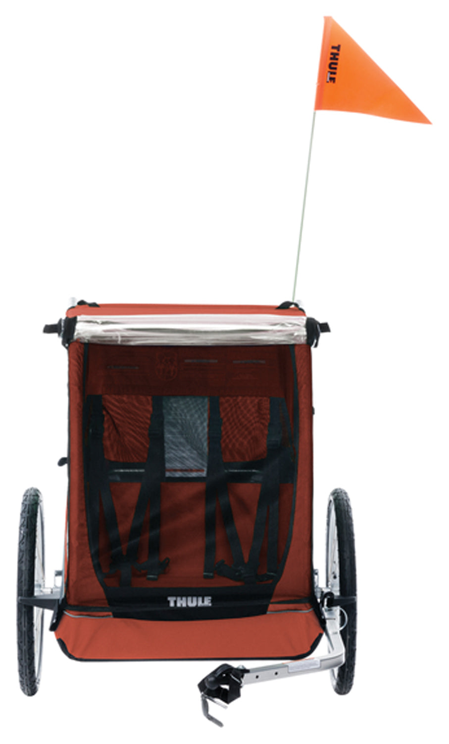 Thule Cadence Trailer in Red - Durable and Compact Bike Trailer for Kids and Cargo