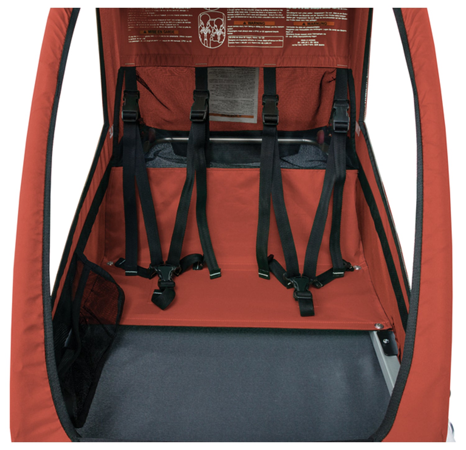 Thule Cadence Trailer in Red - Durable and Compact Bike Trailer for Kids and Cargo