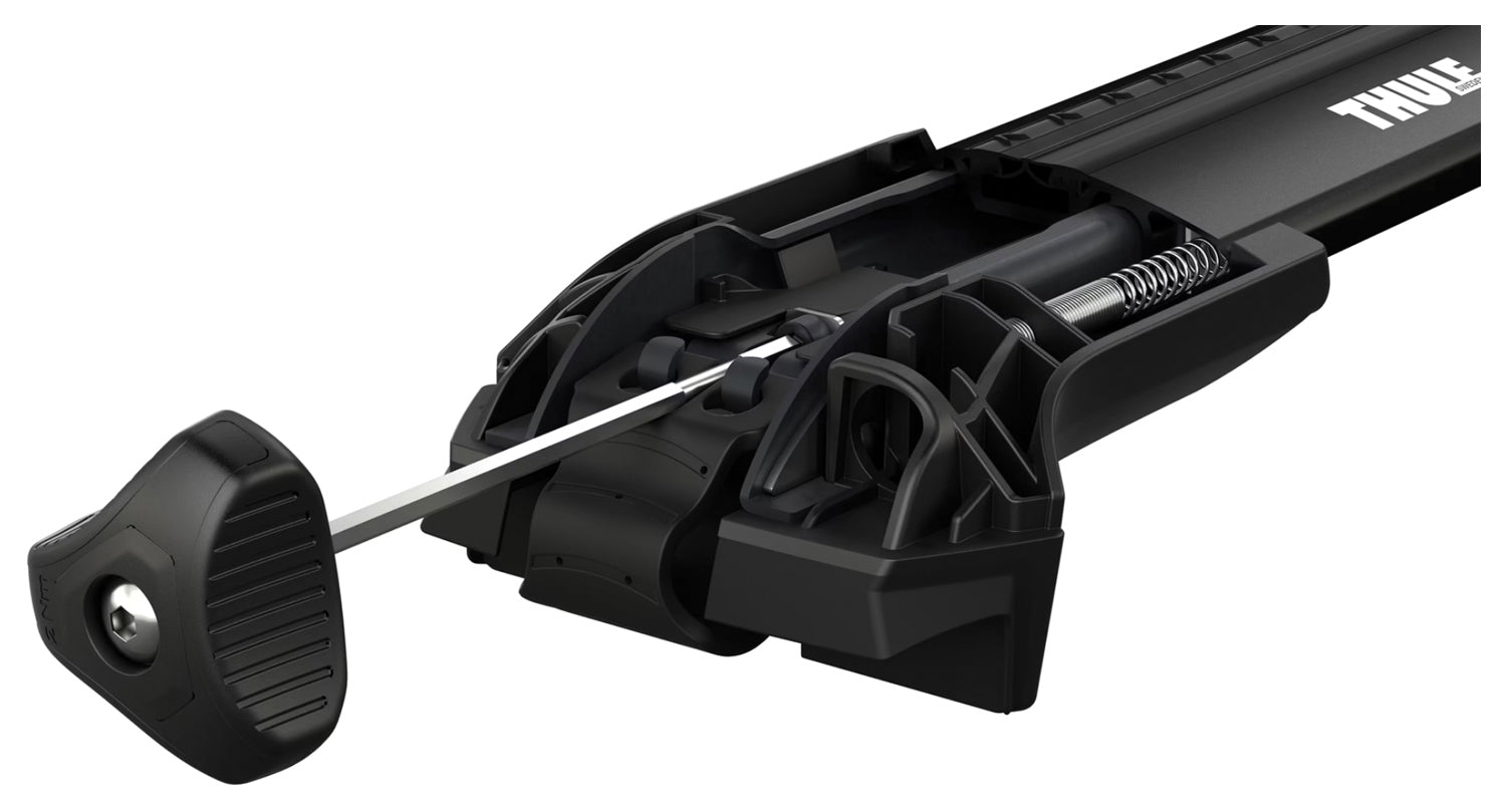 Thule WingBar Edge 77 cm Roof Rack Crossbars, Black - Model 782555