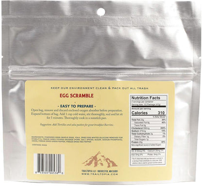 Trailtopia Egg Scramble GF - Gluten-Free Breakfast Mix for Active Lifestyles