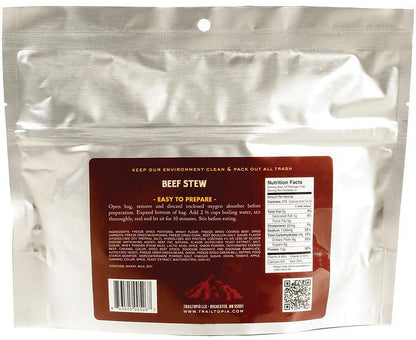 Trailtopia Beef Stew - 16 oz Hearty Meal for Outdoor Adventures