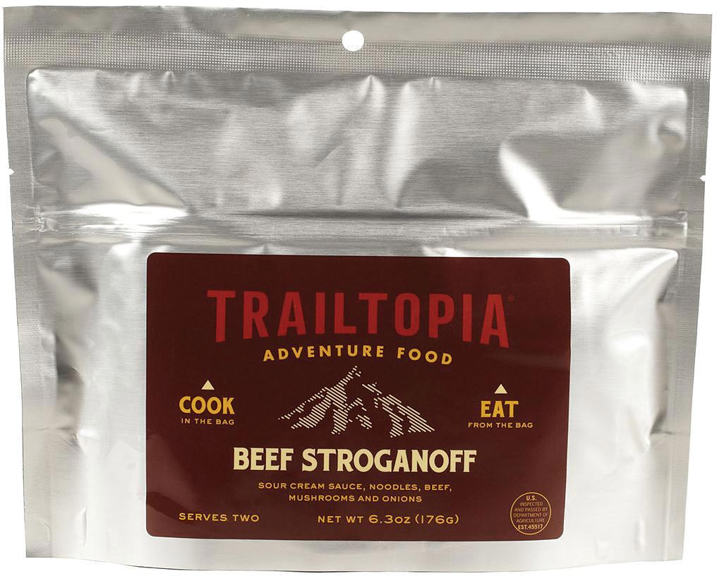 TRAILTOPIA Beef Stroganoff - Ready-To-Eat Meal for Backpacking and Camping